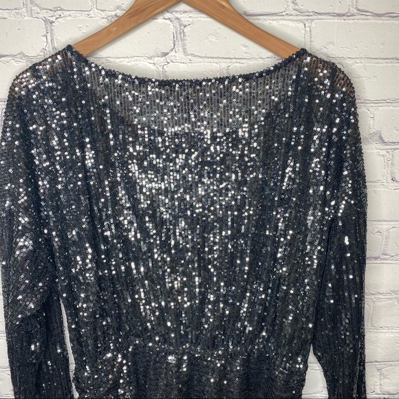 Free People Giselle Sequin Mini Dress - Picture 11 of 14